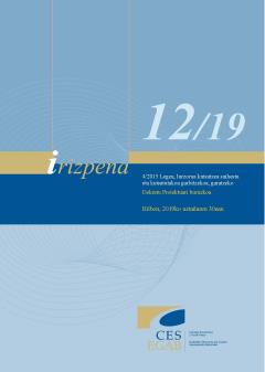 12/19 Irizpena, 4/2015 Legea, ekainaren 25ekoa, lurzoruaren kutsadura prebenitu eta zuzentzen duena, garatzeko dekretu-proiektuari buruzkoa